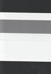 Открытые рулонные шторы день-ночь Салерно, серый 2002 купить в Видном с доставкой