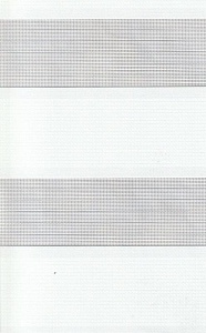 Открытые рулонные шторы день-ночь Римини, белый 15 купить в Видном с доставкой